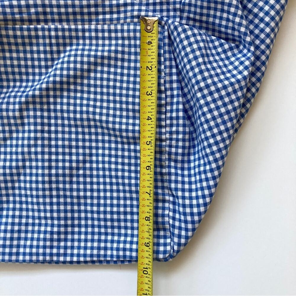 Pottery Barn Kids Gingham Basket Liner Blue White - Picture 5 of 9